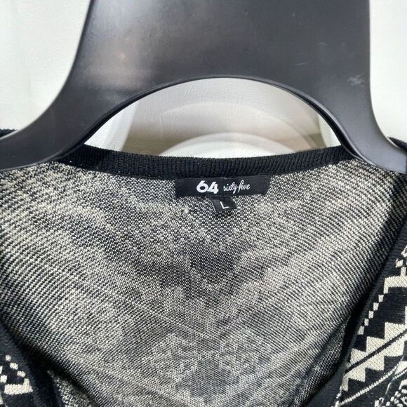 Aztec Cardigan Sweater Womens Medium 64 Sixty Five Draped - Picture 7 of 16